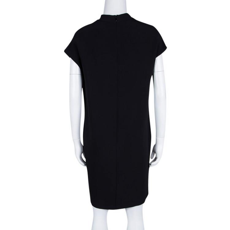 Pre Owned Stella McCartney Black High Neck Shift Dress M