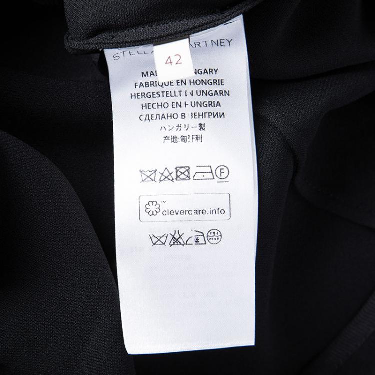 Pre Owned Stella McCartney Black High Neck Shift Dress M