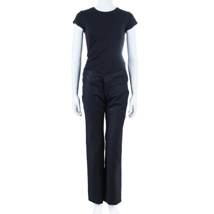 Pre Owned Stella McCartney Black Formal Trousers S