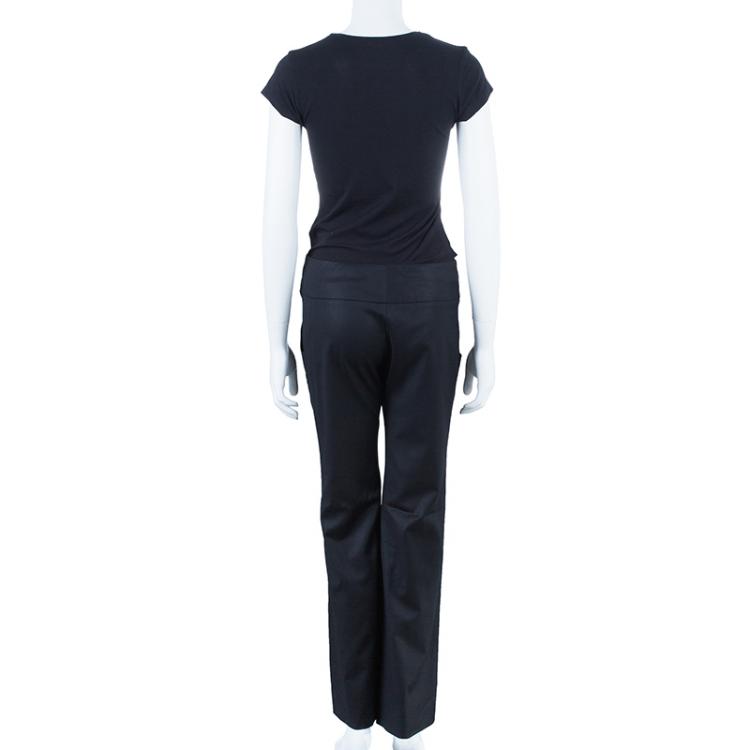 Pre Owned Stella McCartney Black Formal Trousers S