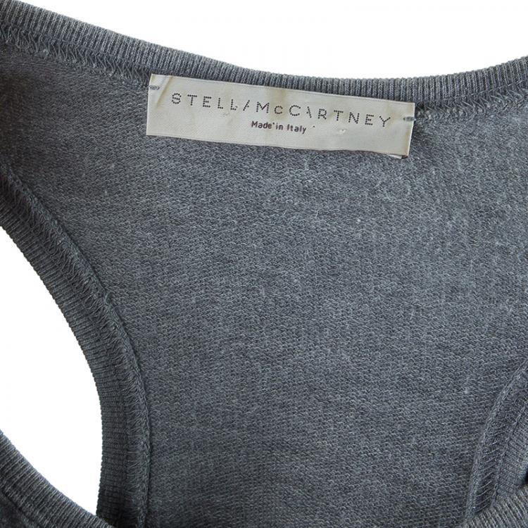 Pre Owned Stella McCartney Gray Cotton Sleeveless Dress XS
