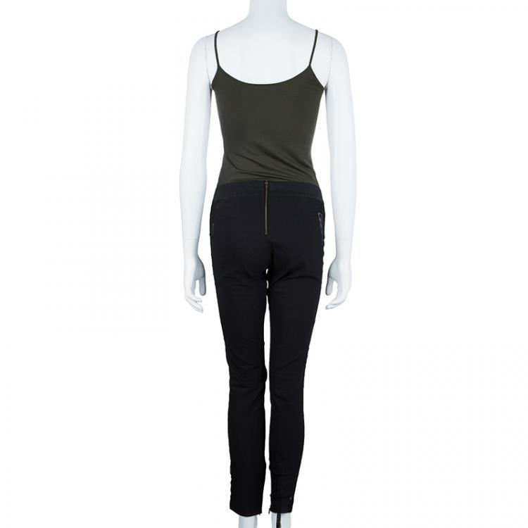 Pre Owned Stella McCartney Black Panel Detail Trousers S