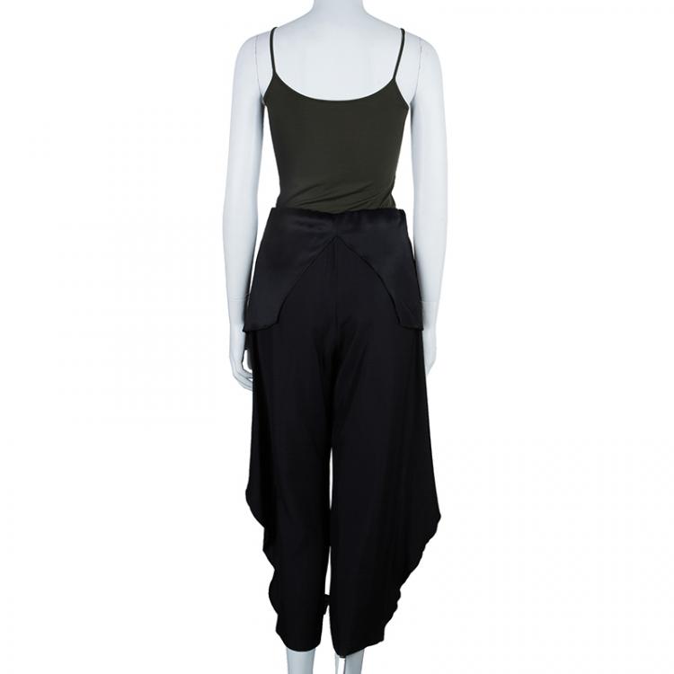 Pre Owned Stella McCartney Black Silk Trouser S 