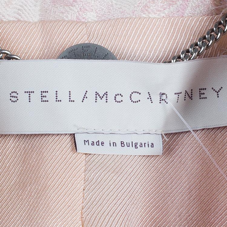 مملوكة مسبقًا Stella McCartney Pink Brocade Blazer S