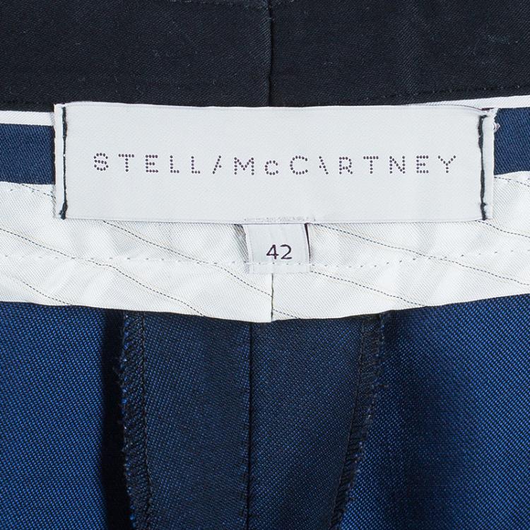 Pre Owned Stella McCartney Blue Tapered Trousers M