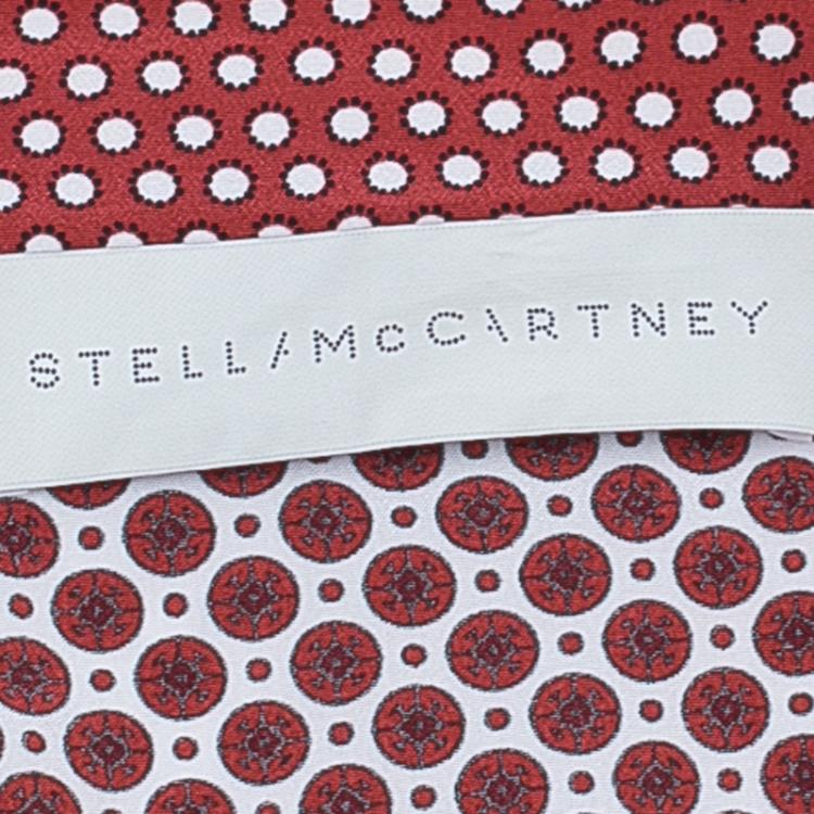 Pre Owned Stella McCartney Red Dotted Sleeveless Jacket S