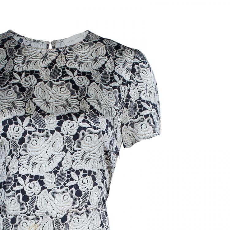 Pre Owned Stella McCartney Floral Print Silk Dress S