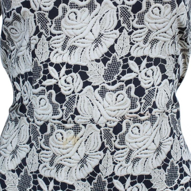 Pre Owned Stella McCartney Floral Print Silk Dress S