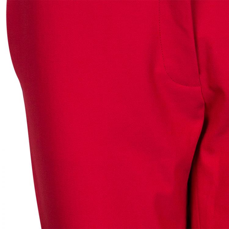 Pre Owned Stella McCartney Red Tailored Trousers M