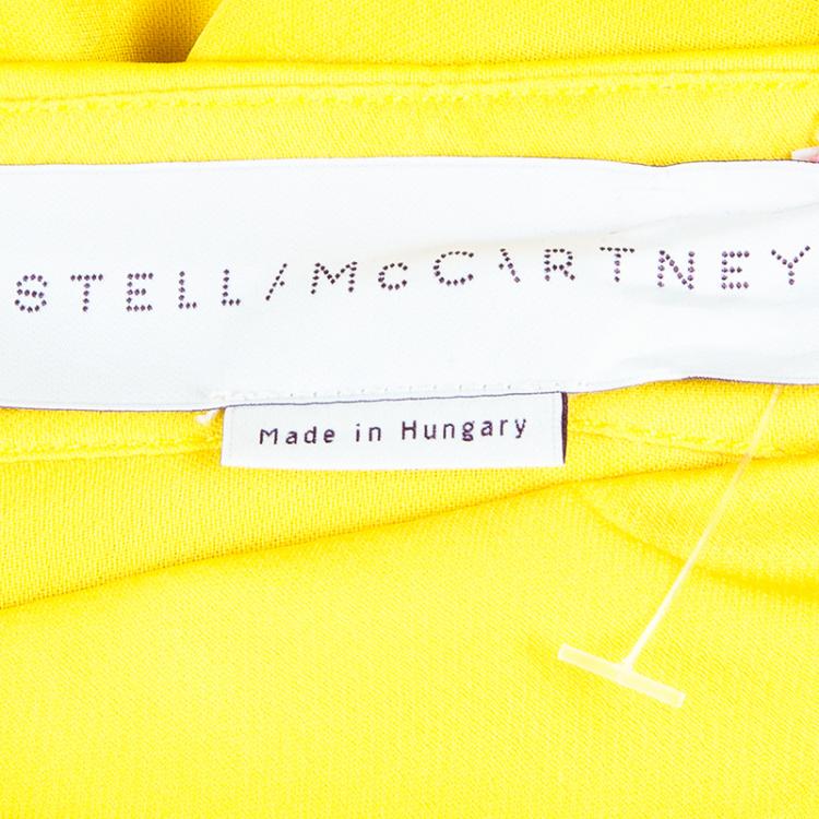 Pre Owned Stella McCartney Canary Yellow Button Down Blouse M