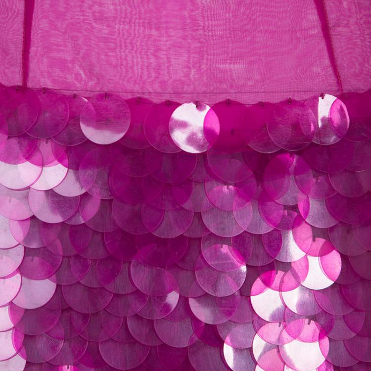 Pre Owned Stella McCartney Pink Sequin Embellished Mini Skirt M