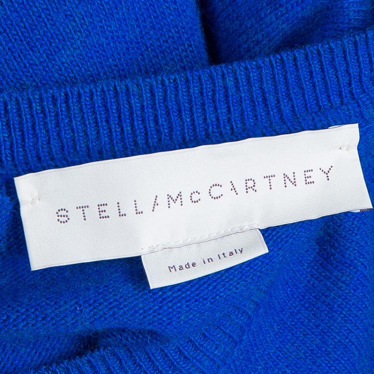 Pre Owned Stella McCartney Green Printed Wool Sweater L