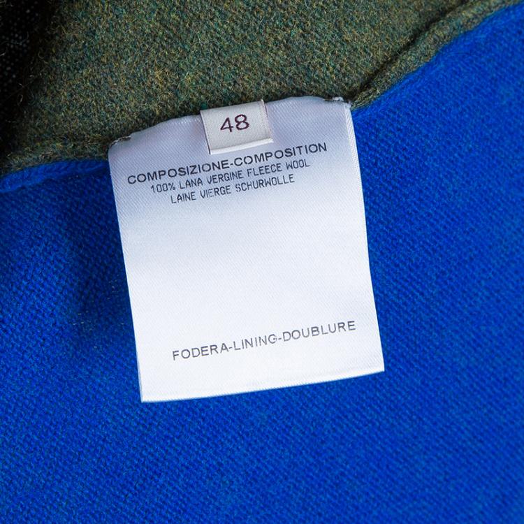 Pre Owned Stella McCartney Green Printed Wool Sweater L