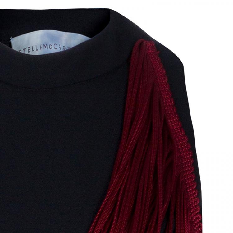 Pre Owned Stella McCartney Ombre Fringed Dress M