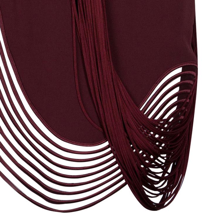 Pre Owned Stella McCartney Ombre Fringed Dress M