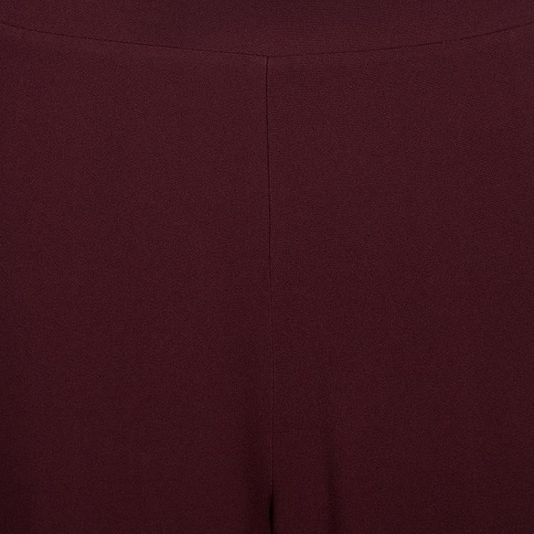 Pre Owned Stella McCartney Burgundy Jogger Trousers S