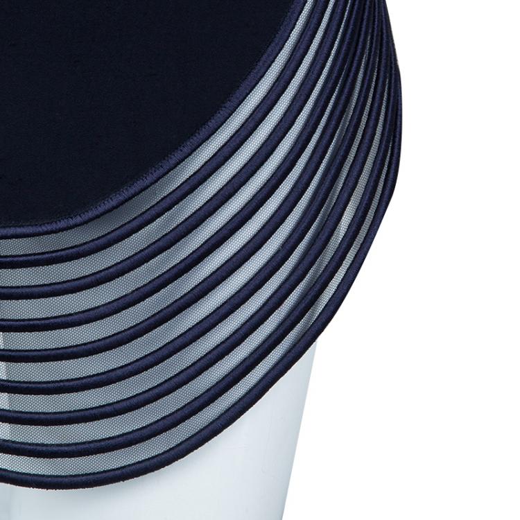 Pre Owned Stella McCartney Blue And Black Ombre Fringed Dress S