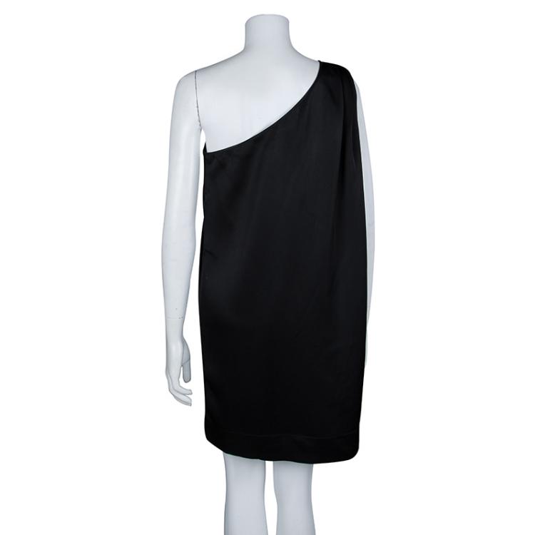Pre Owned Stella McCartney Black One Shoulder Dress M