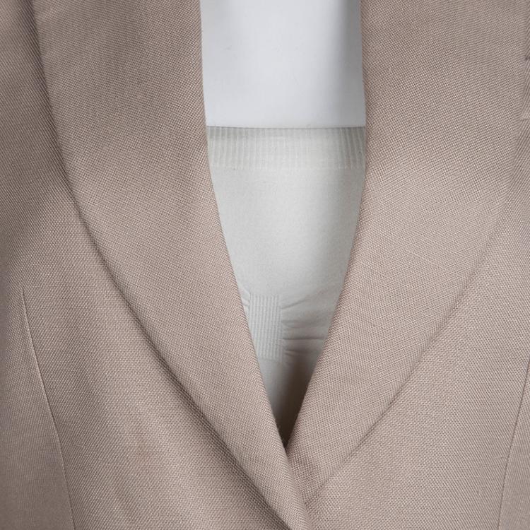 Pre Owned Stella Mc Cartney Beige Tailored Blazer S