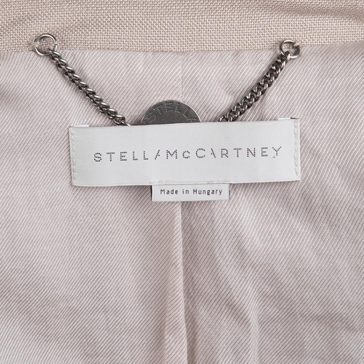 Pre Owned Stella Mc Cartney Beige Tailored Blazer S