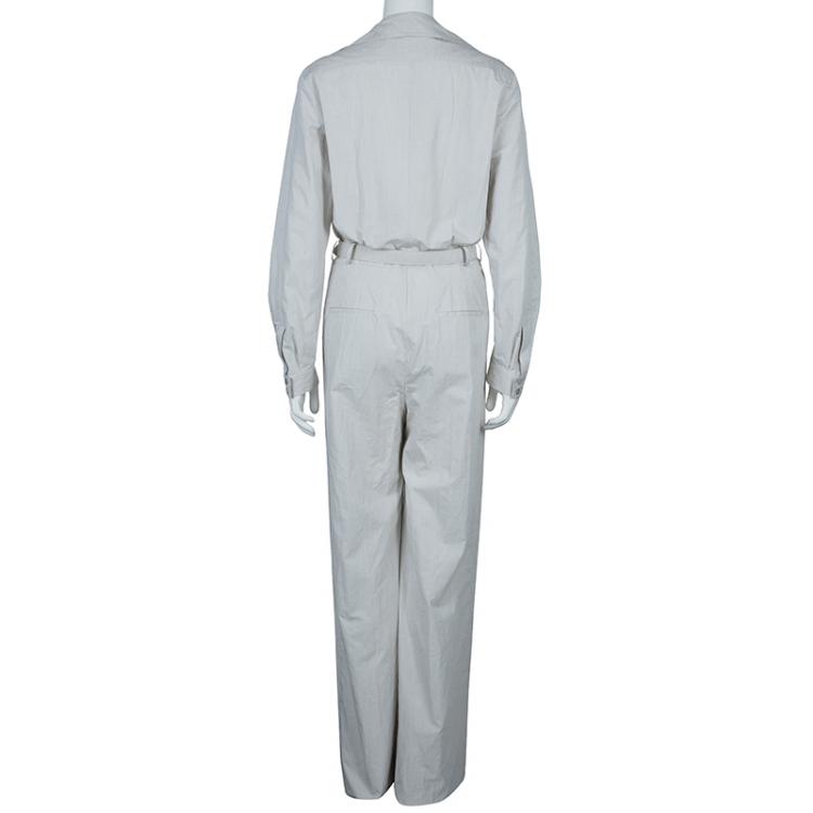 Pre Owned Stella McCartney Light Grey Jumpsuit M