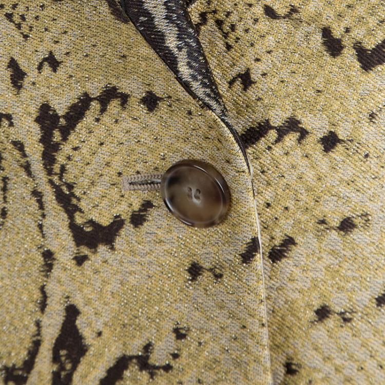 Pre Owned Stella McCartney Clarette Reptile Print Jacket M