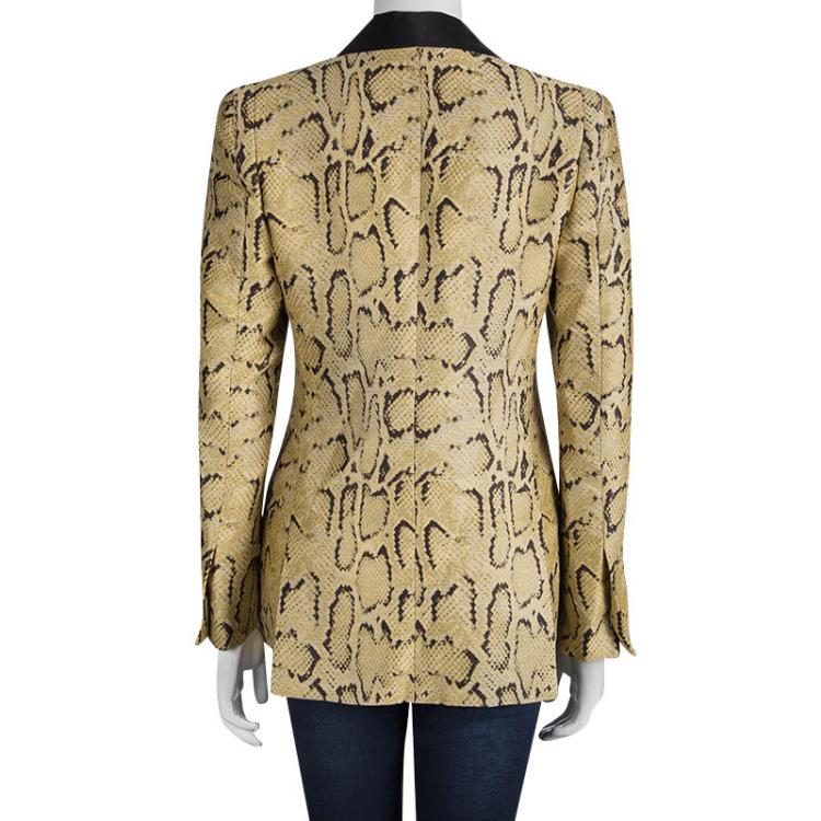 Pre Owned Stella McCartney Clarette Reptile Print Jacket S