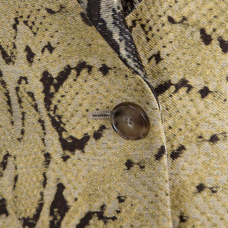 مملوكة مسبقًا Stella McCartney Clarette Reptile Print Jacket M