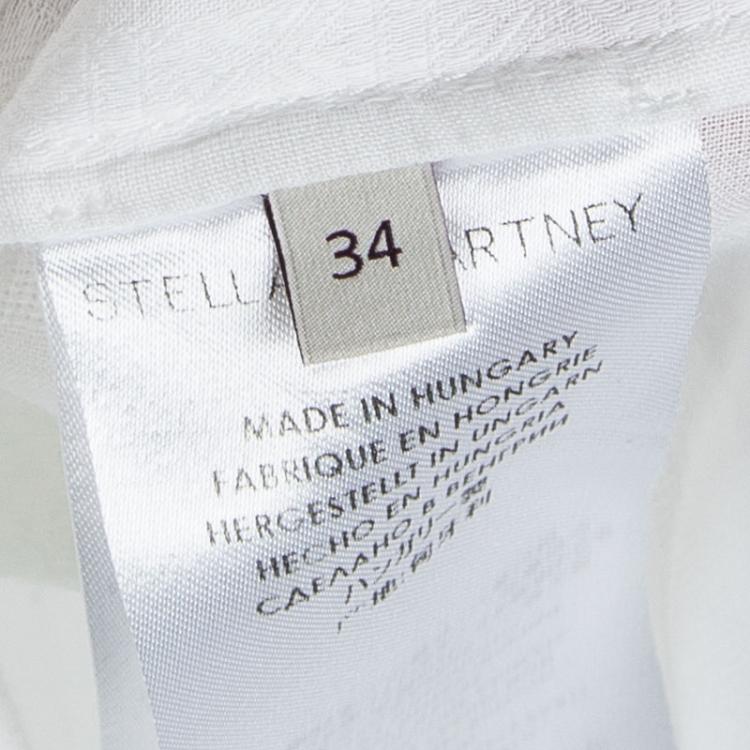 Pre Owned Stella McCartney White Cotton Sleeveless Shirt XS