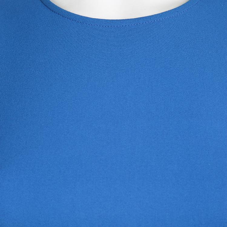 Pre Owned Stella McCartney Blue Short Sleeve Sheath Dress XS