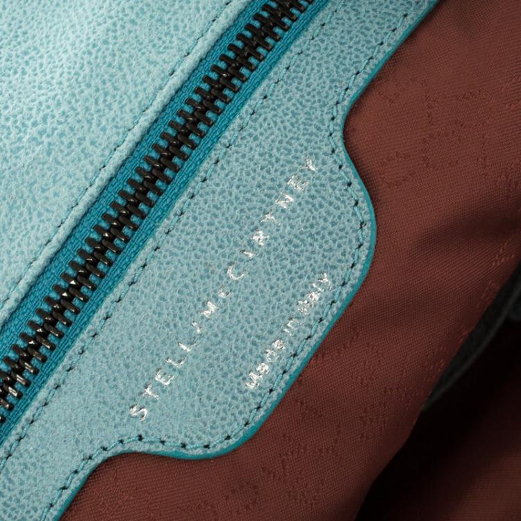 Pre Owned Stella McCartney Powdered Blue Faux Leather Falabella Tote