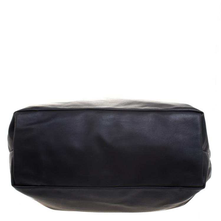 Pre Owned Stella McCartney Black Leather Shopper Tote