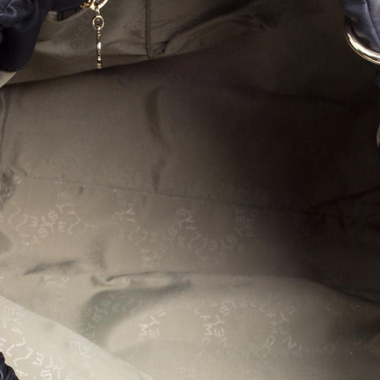 Pre Owned Stella McCartney Black Leather Shopper Tote