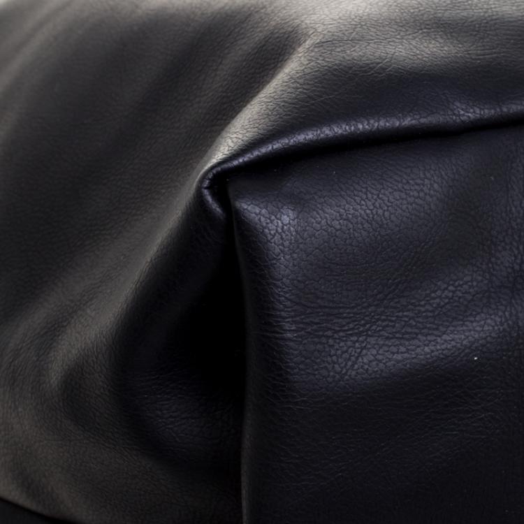 Pre Owned Stella McCartney Black Leather Shopper Tote