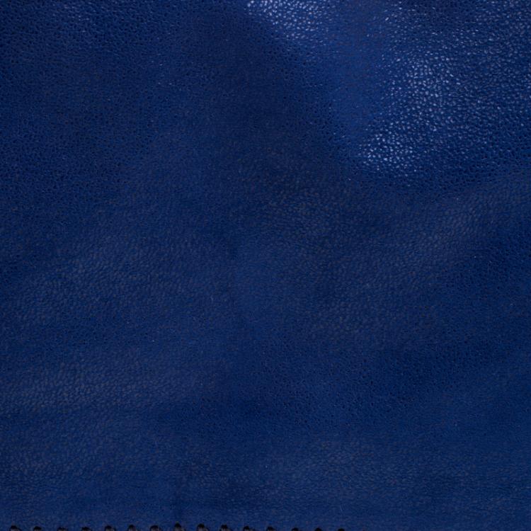 Pre Owned Stella McCartney Blue Faux Leather Falabella Foldover Clutch
