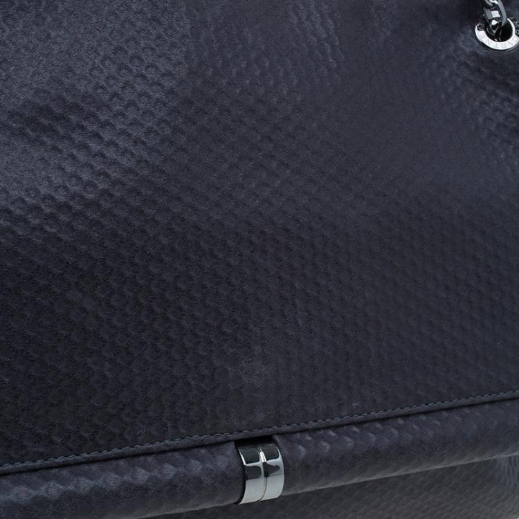 Pre Owned Stella McCartney Gray Leather Graphite Vegan Chain Shoulder Bag