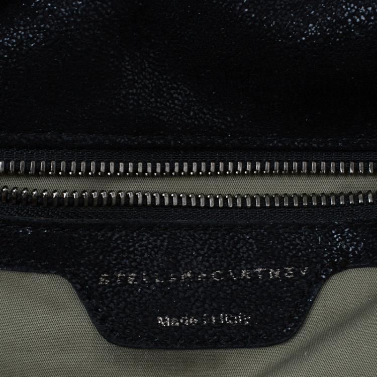 Pre Owned Stella McCartney Black Faux Suede Falabella Shoulder Bag