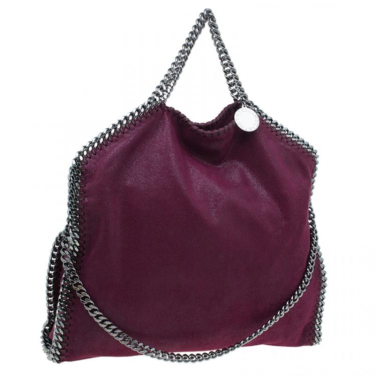 Pre Owned Stella McCartney Purple Shaggy Deer Falabella Shoulder Bag