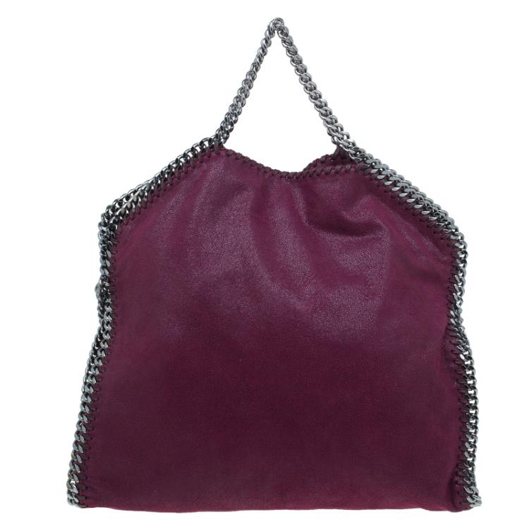 Pre Owned Stella McCartney Purple Shaggy Deer Falabella Shoulder Bag