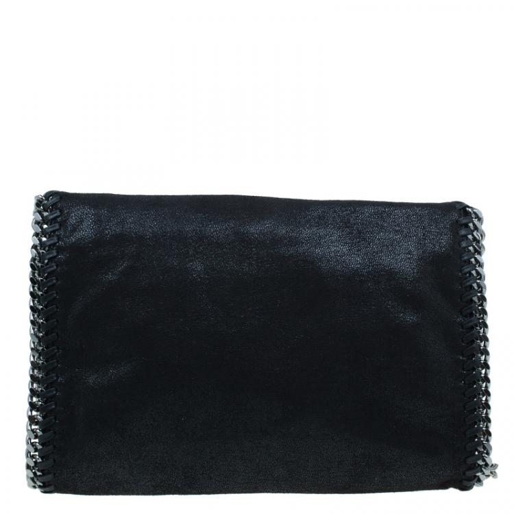 Pre Owned Stella McCartney Black Falabella Shaggy Deer Messenger Bag