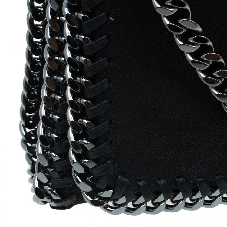 Pre Owned Stella McCartney Black Falabella Shaggy Deer Messenger Bag