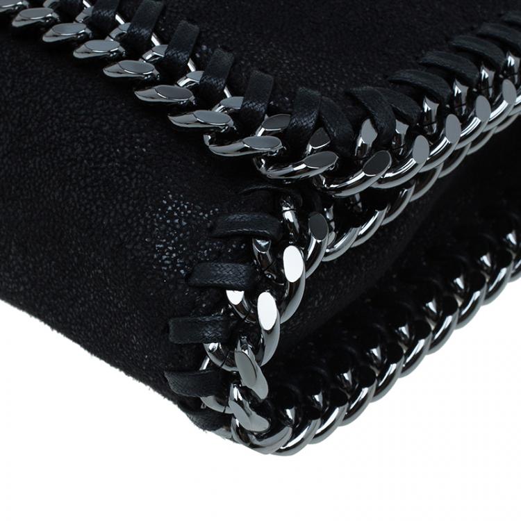 Pre Owned Stella McCartney Black Falabella Shaggy Deer Messenger Bag
