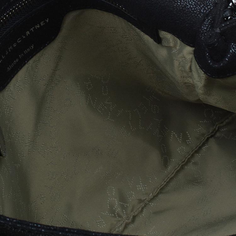 Pre Owned Stella McCartney Black Falabella Shaggy Deer Messenger Bag