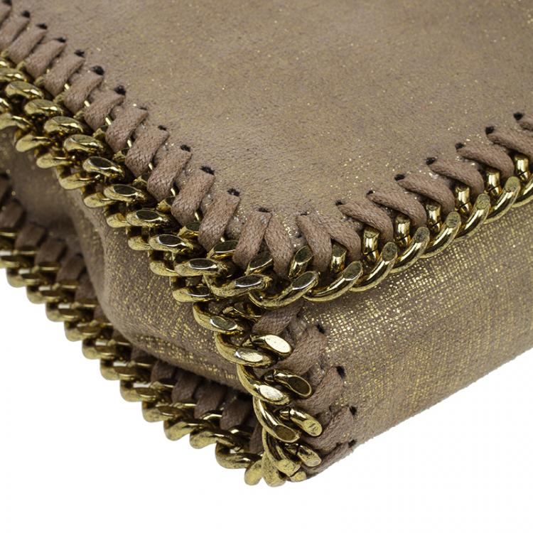 Pre Owned Stella McCartney Gold Falabella Crossbody Bag