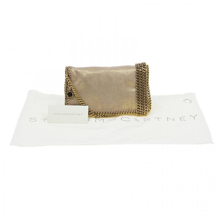 Pre Owned Stella McCartney Gold Falabella Crossbody Bag