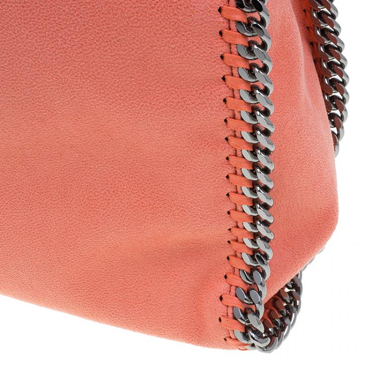 Pre Owned Stella McCartney Orange Faux Leather Falabella Tote