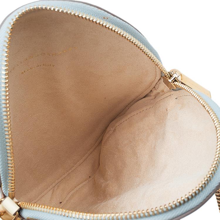 Pre Owned Stella McCartney Powder Blue/Yellow Faux Leather Superstellaheros Crossbody Bag