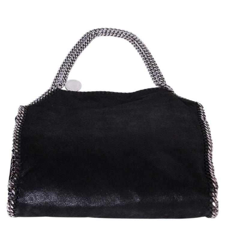 مملوكة مسبقًا Stella McCartney Black Shaggy Deer Faux Leather Falabella Tote