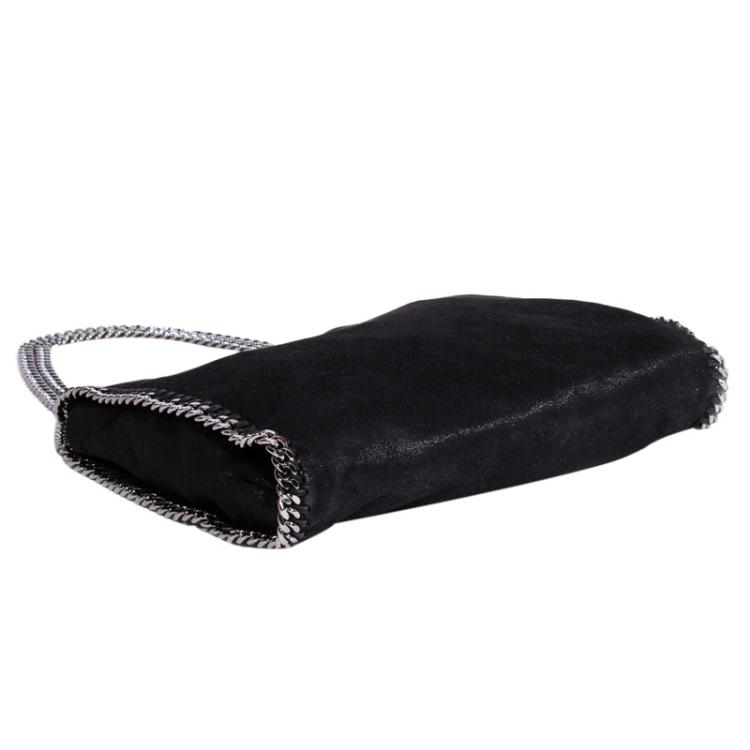مملوكة مسبقًا Stella McCartney Black Shaggy Deer Faux Leather Falabella Tote