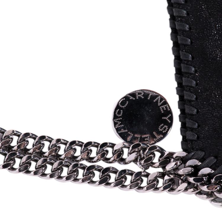 مملوكة مسبقًا Stella McCartney Black Shaggy Deer Faux Leather Falabella Tote